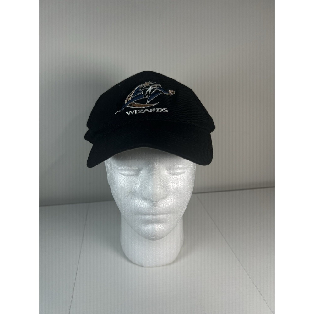 vintage NBA G.C.C. adjustable cap Washington Wizards Black Logo Strap Hat